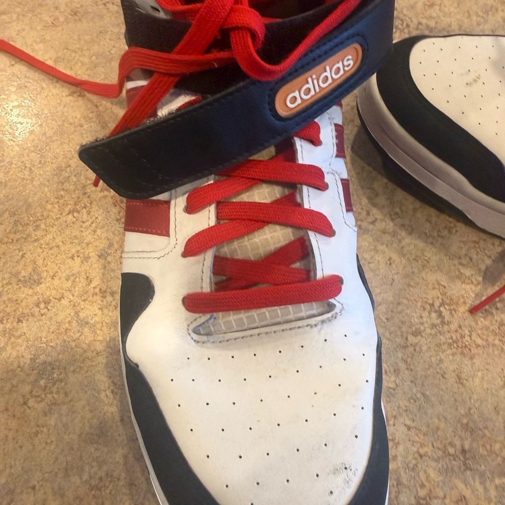 Adidas Men's High-Top Sneakers - Red, Black, White - Picture 3 of 16